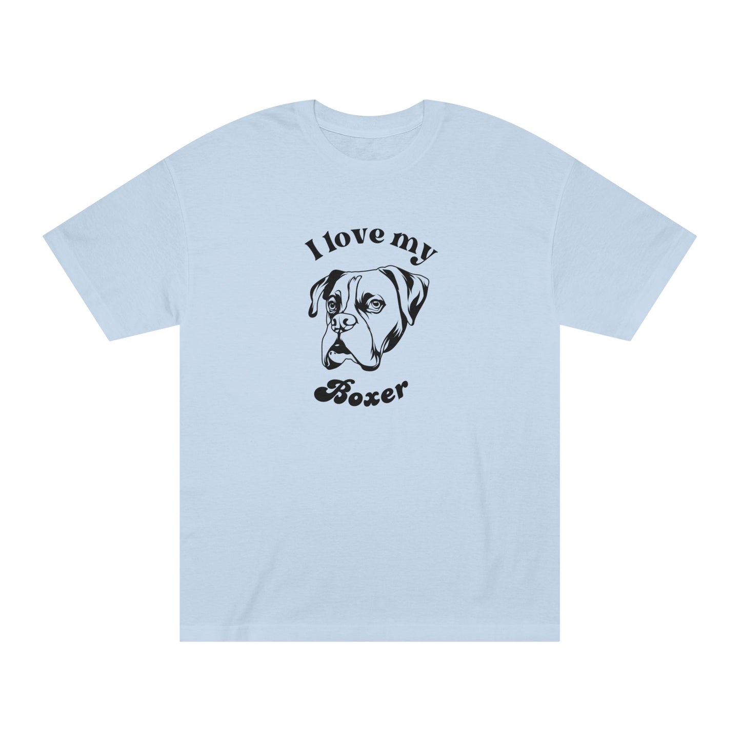 Boxer Dog Lover Tee - I Love My Boxer - Unisex - Relaxed Fit T-Shirt