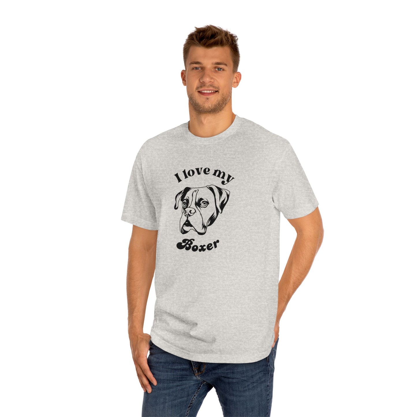 Boxer Dog Lover Tee - I Love My Boxer - Unisex - Relaxed Fit T-Shirt