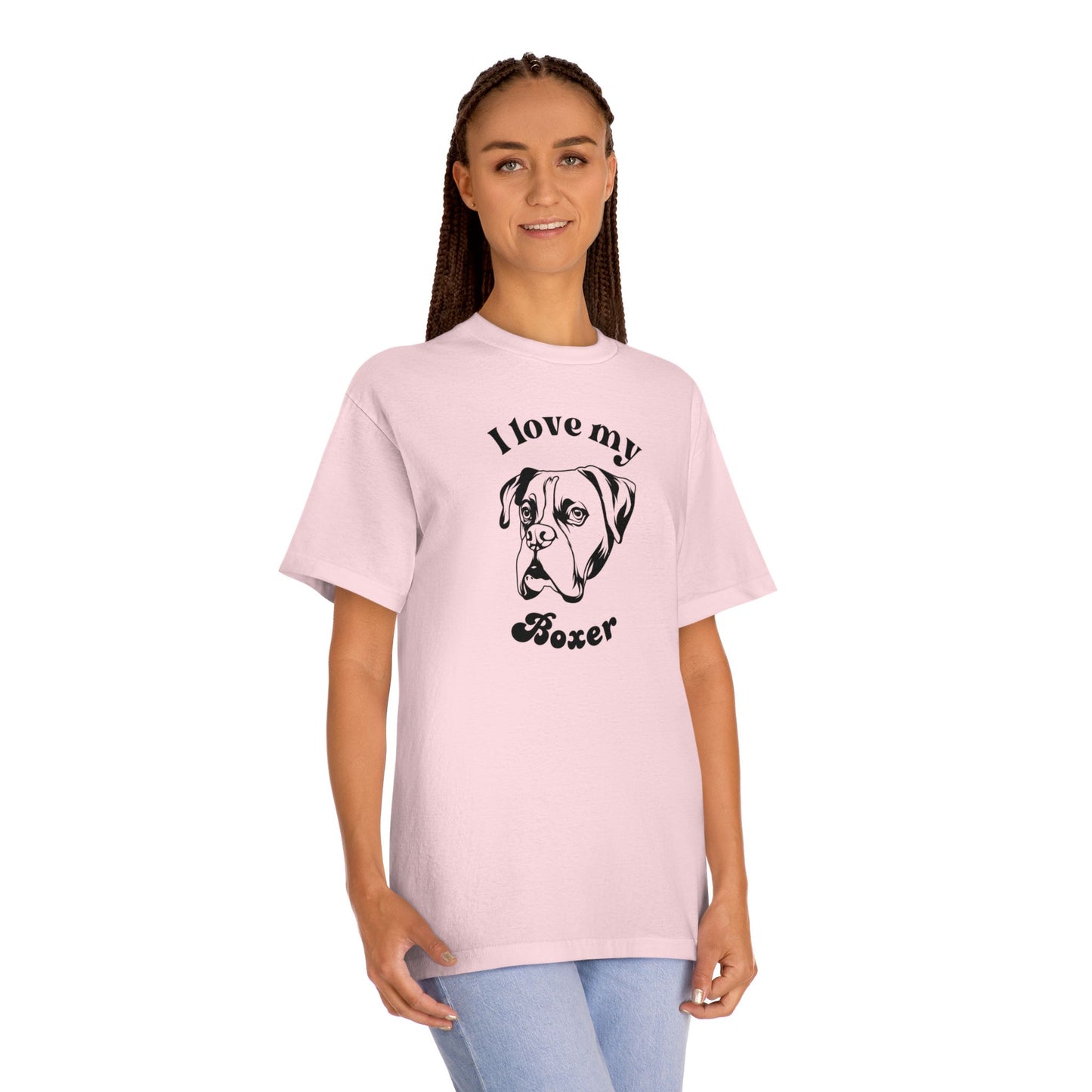 Boxer Dog Lover Tee - I Love My Boxer - Unisex - Relaxed Fit T-Shirt