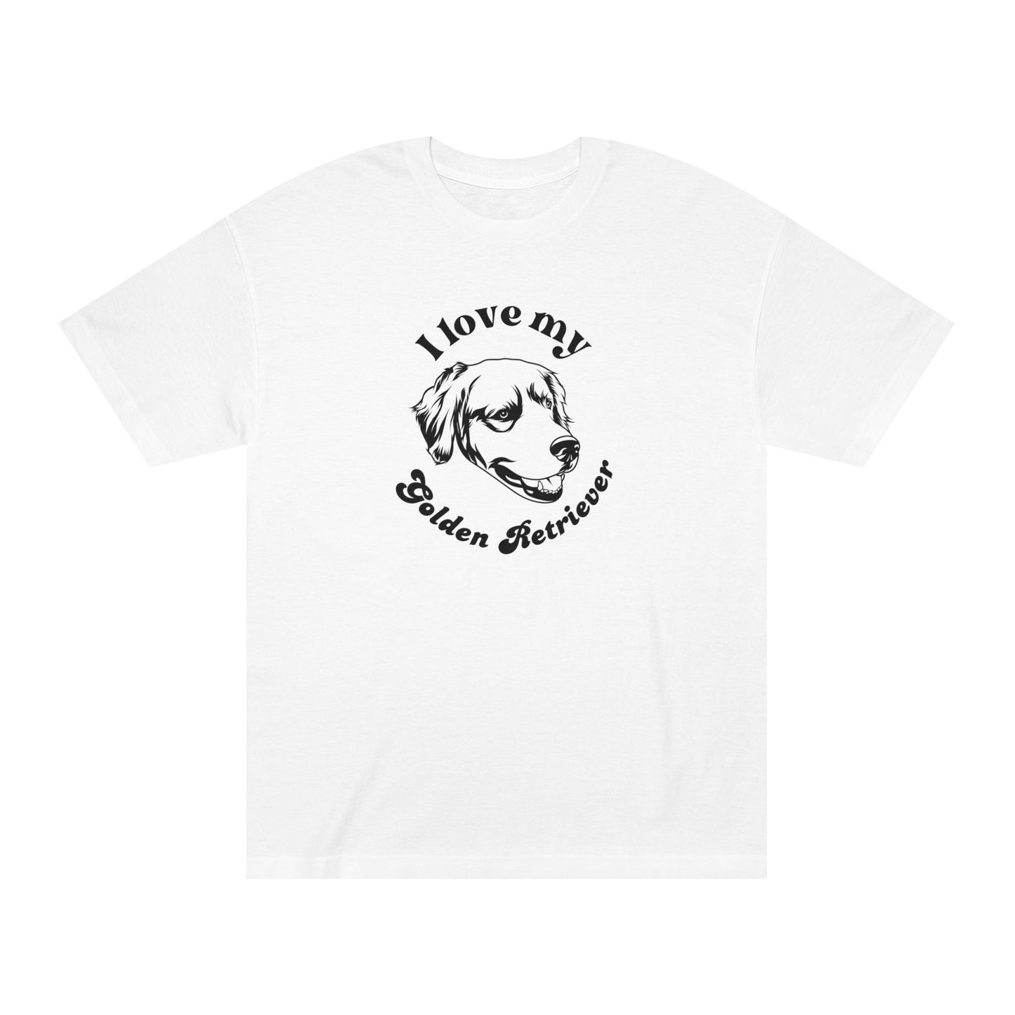 Golden Retriever Dog Lover Tee - I Love My Golden Retriever - Unisex - Relaxed Fit T-Shirt
