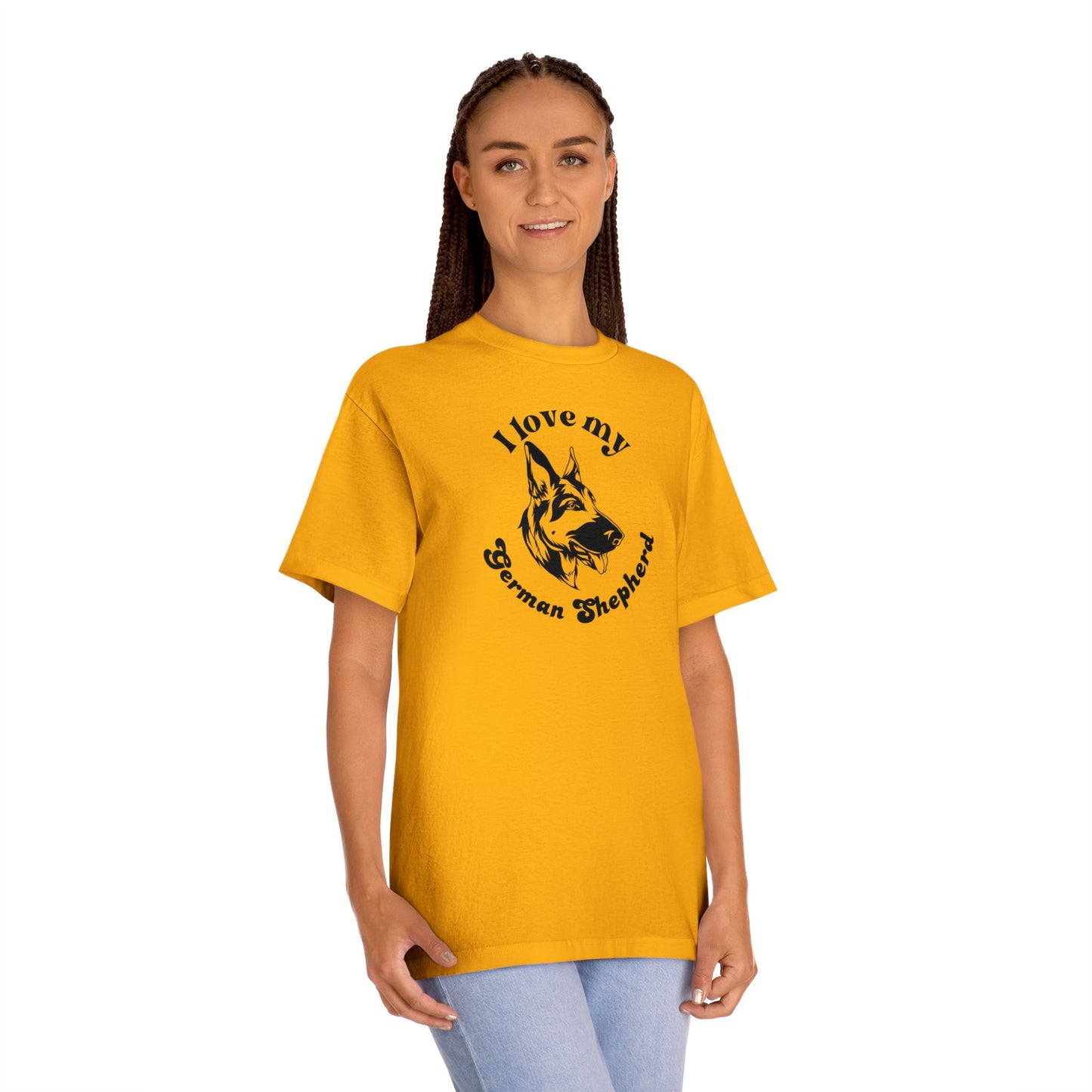 German Shepherd Dog Lover Tee - I Love My German Shepherd - Unisex - Relaxed Fit T-Shirt