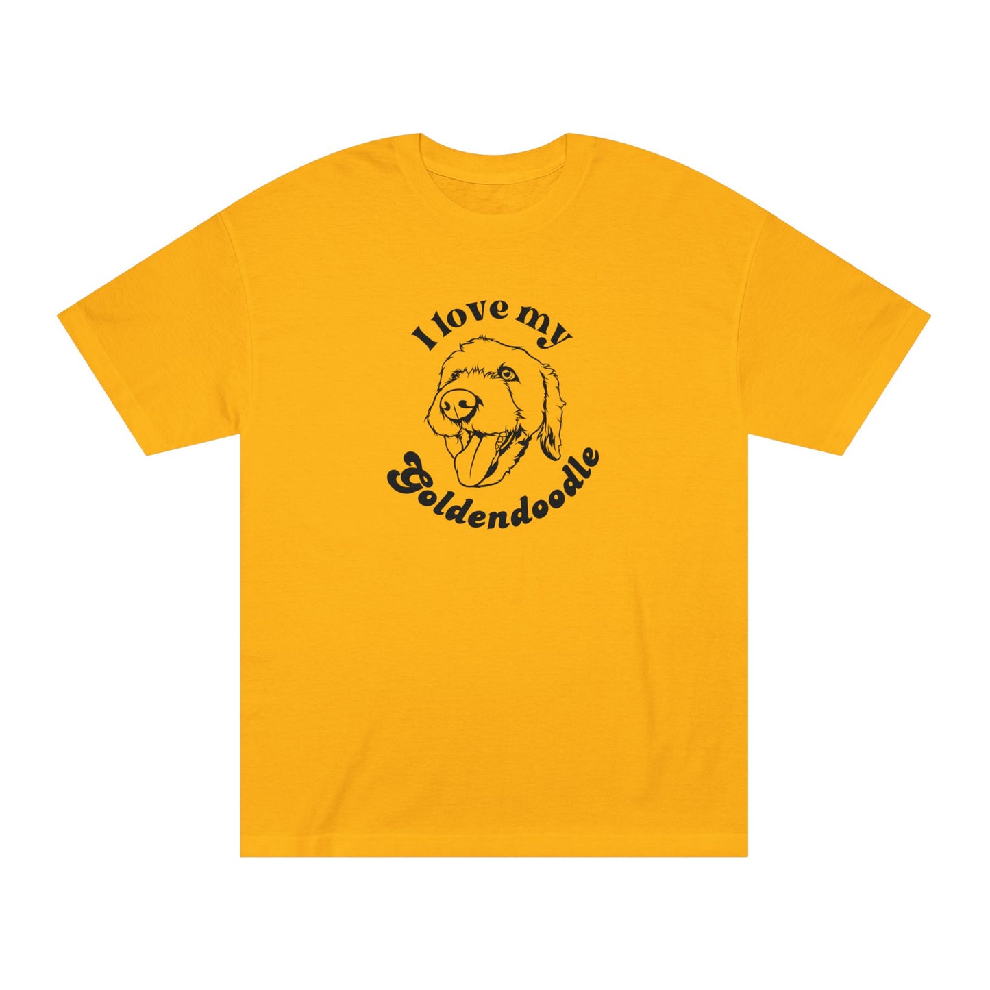 Goldendoodle Dog Lover Tee - I Love My Goldendoodle - Unisex - Relaxed Fit T-Shirt