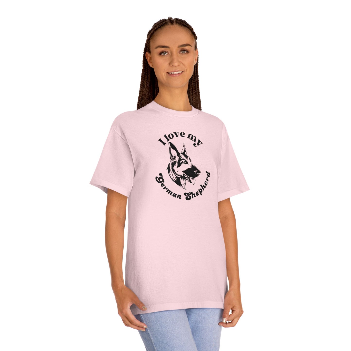 German Shepherd Dog Lover Tee - I Love My German Shepherd - Unisex - Relaxed Fit T-Shirt