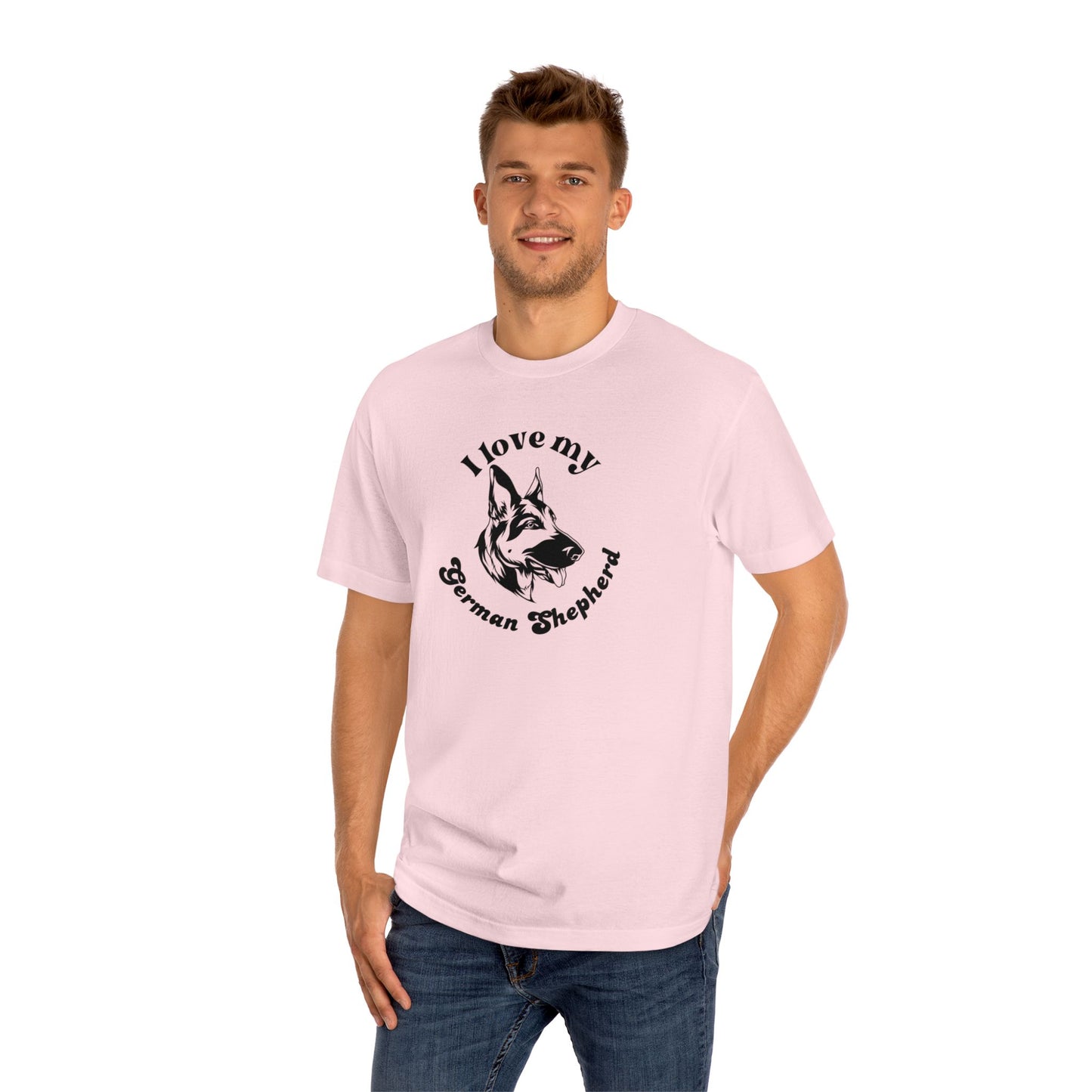 German Shepherd Dog Lover Tee - I Love My German Shepherd - Unisex - Relaxed Fit T-Shirt