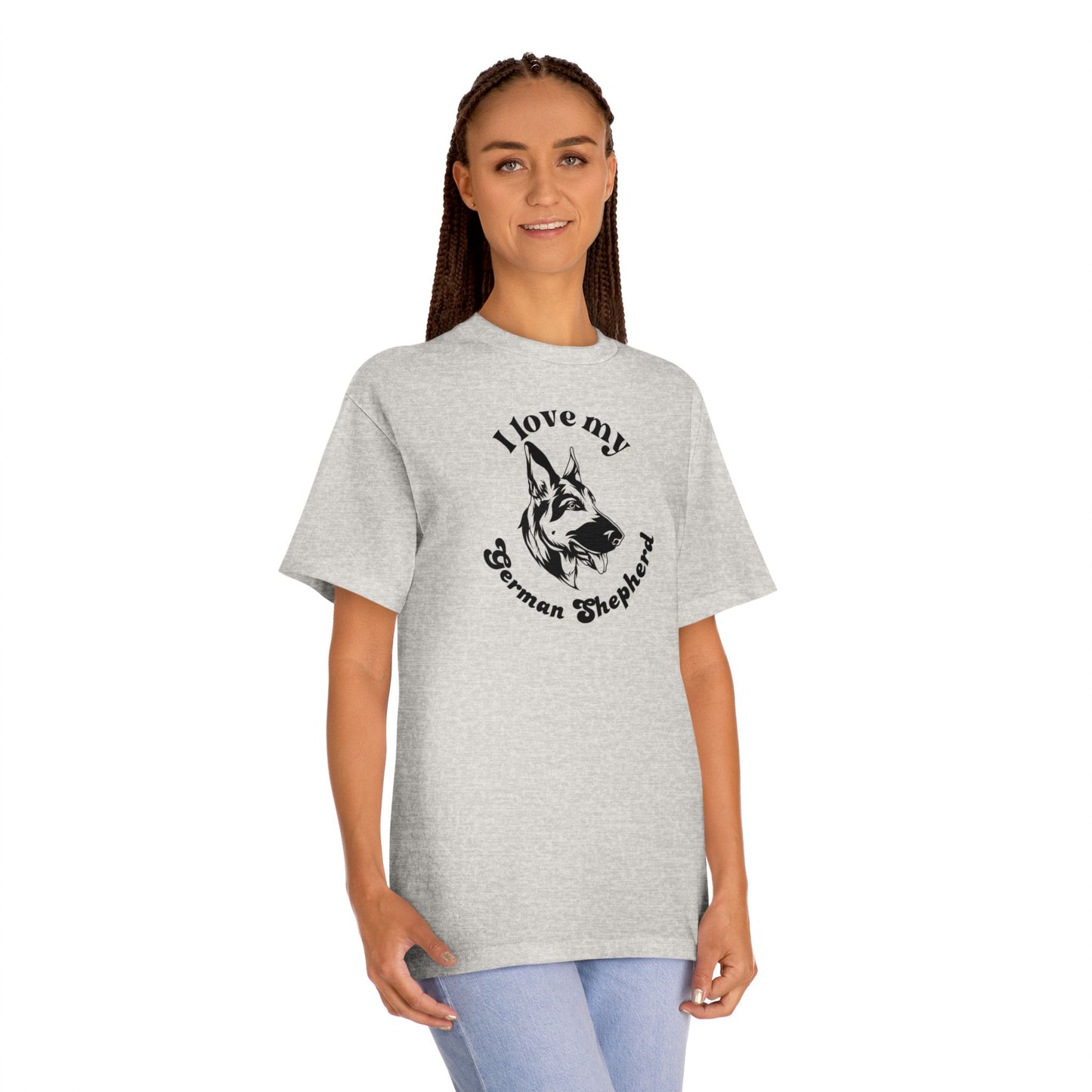 German Shepherd Dog Lover Tee - I Love My German Shepherd - Unisex - Relaxed Fit T-Shirt