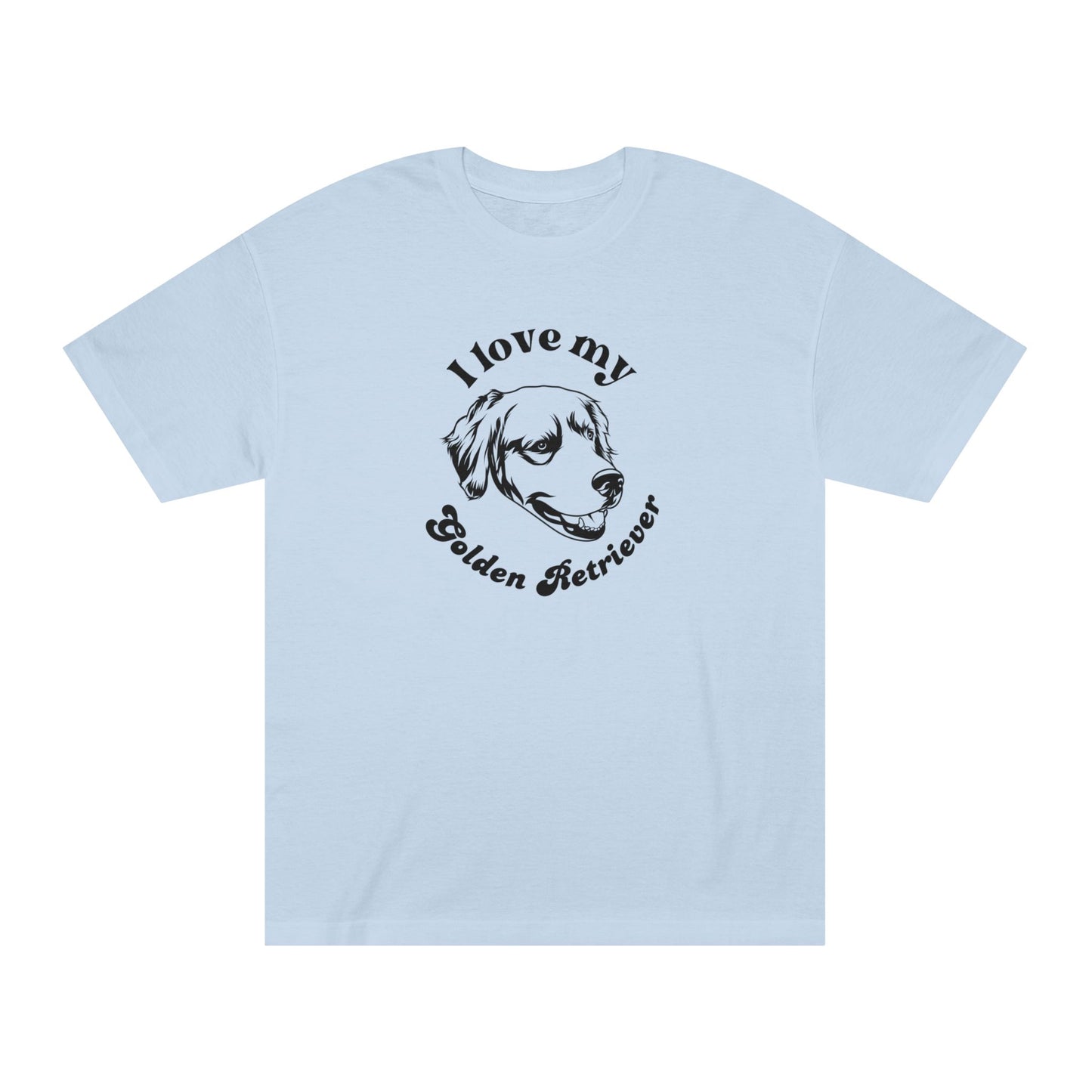 Golden Retriever Dog Lover Tee - I Love My Golden Retriever - Unisex - Relaxed Fit T-Shirt
