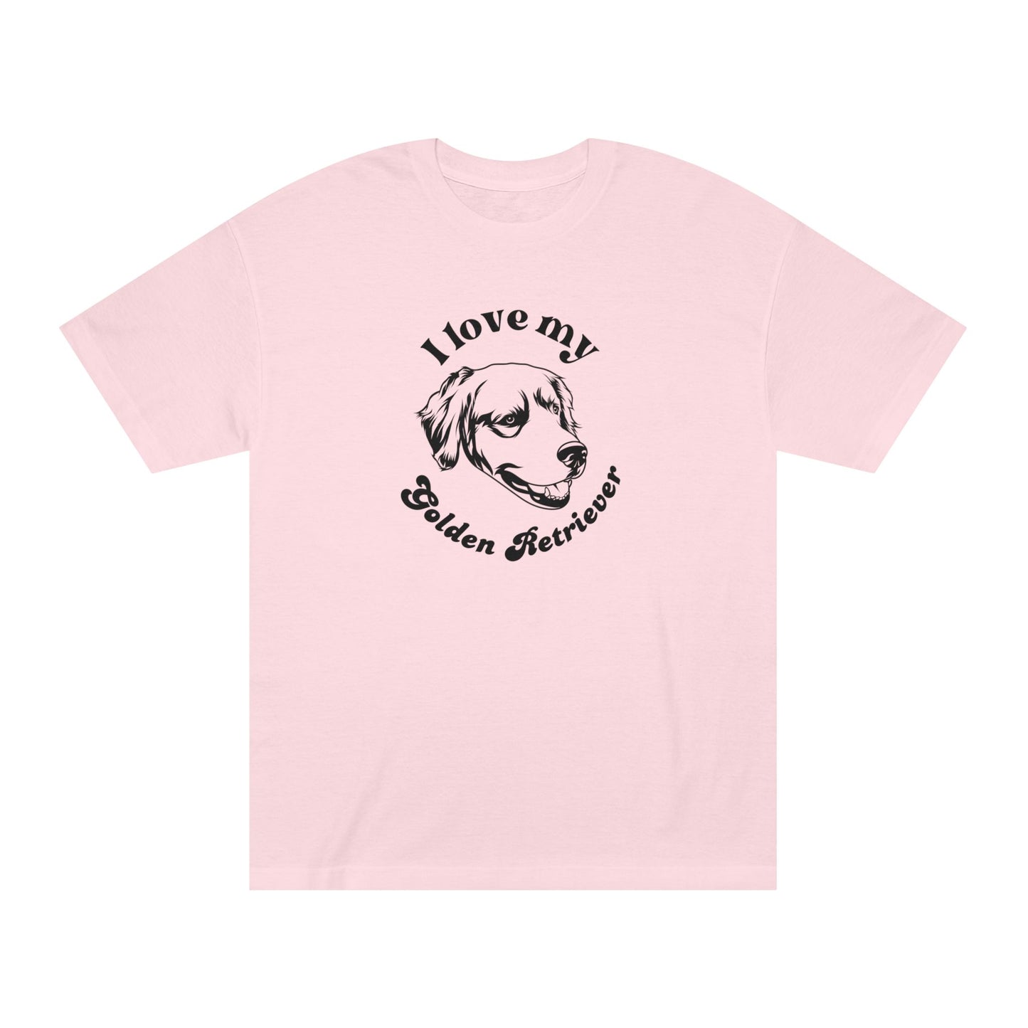 Golden Retriever Dog Lover Tee - I Love My Golden Retriever - Unisex - Relaxed Fit T-Shirt