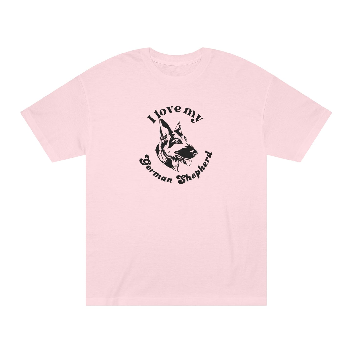 German Shepherd Dog Lover Tee - I Love My German Shepherd - Unisex - Relaxed Fit T-Shirt