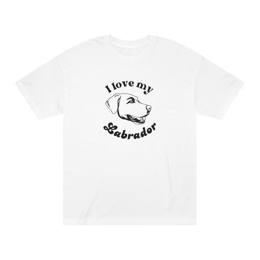 Labrador Dog Lover Tee - I Love My Labrador - Unisex - Relaxed Fit T-Shirt