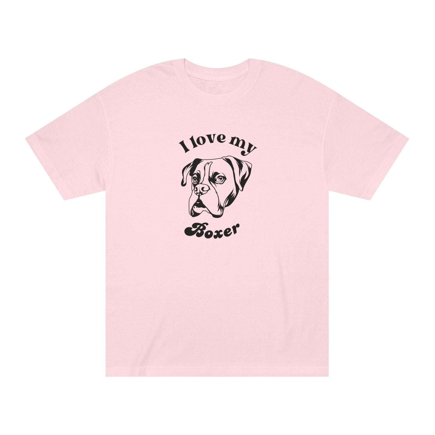 Boxer Dog Lover Tee - I Love My Boxer - Unisex - Relaxed Fit T-Shirt